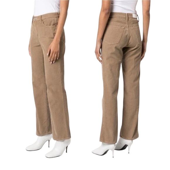RE/DONE Pants - RE/DONE Women’s Tan Cord Straight Leg Jean size 28